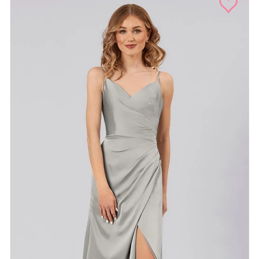 Kennedy Blue Tiffany Bridesmaids Dress in Grey